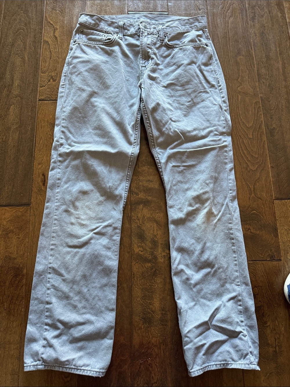 Old Navy Light Gray Straight Leg Jeans